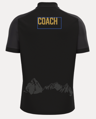 Graubünden Basketball Baldwin Polo Schwarz Rückseite