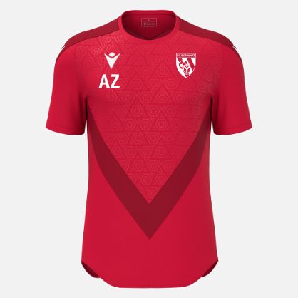 FCB WISP Trikot mit Initialen (XXXXL, Rot)