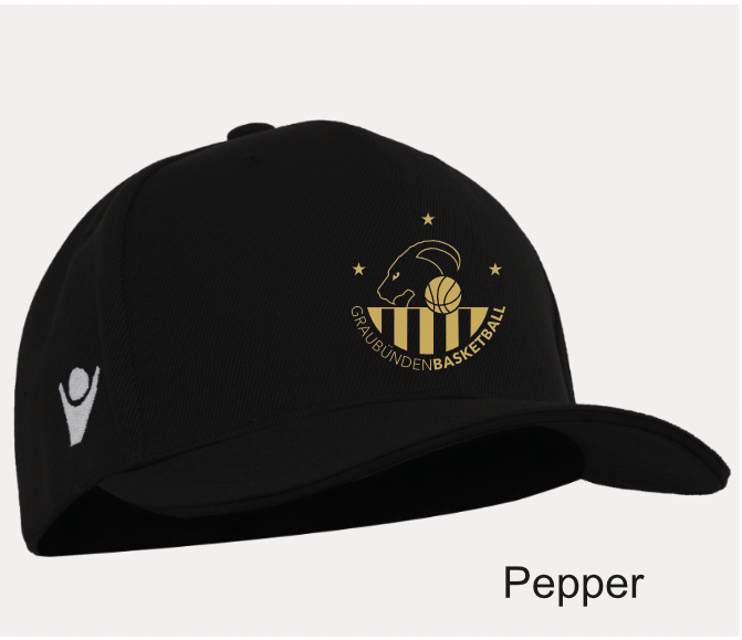 Graubünden Basketball Pepper Baseball Cap gebogen